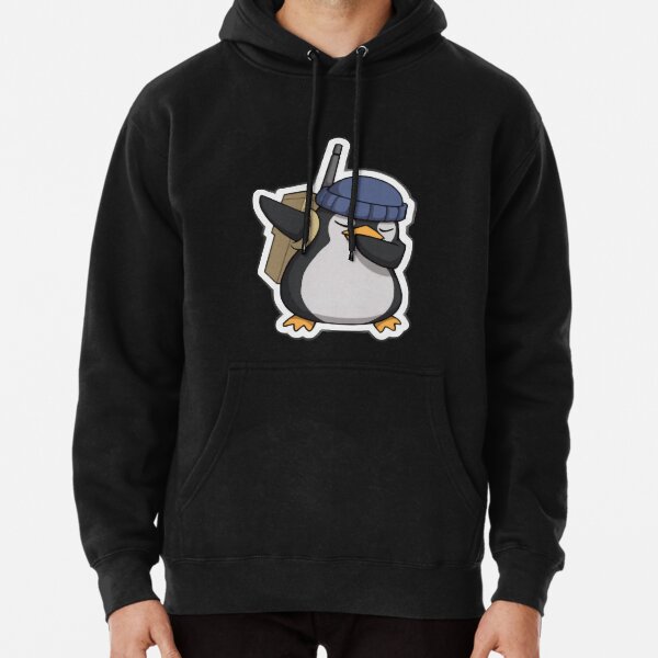 Dabbing Dan Penguin Spray Hoodie