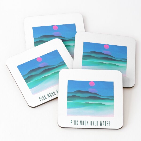 Item preview, Georgia Okeeffe Pink Moon Over Water designed and sold by GamersLands.