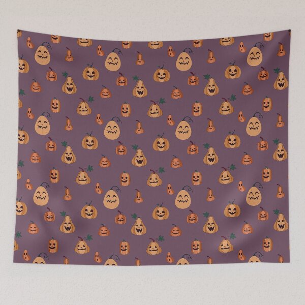 Item preview, Happy Halloween Pumpkins Pattern  designed and sold by Missing In Art.
