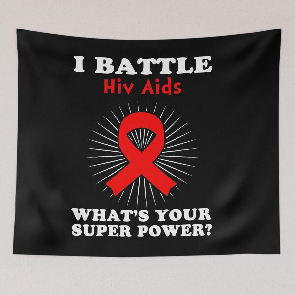 Item preview, I Battle Hiv Aids Funny Hiv Aids Warrior Gift designed and sold by rechardtee.