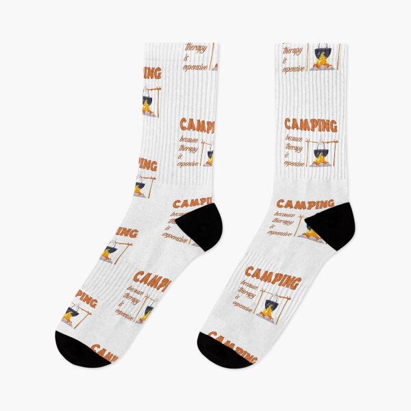 Item preview, Camping Because therapy is Expensive  Camping Sayings designed and sold by Add To Cart.