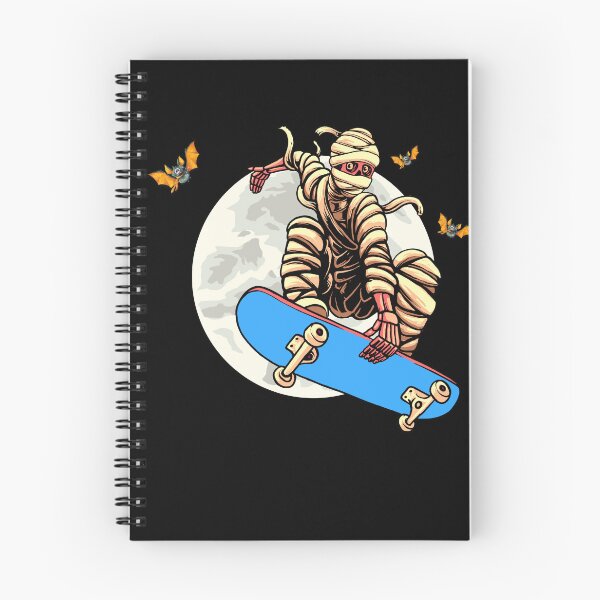 Item preview, Mummy Skateboarding Over Moon designed and sold by Halloweenishere.