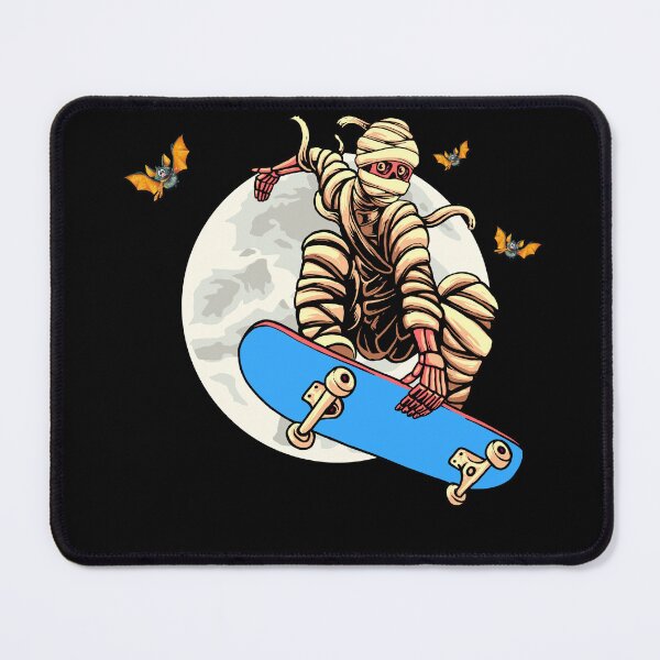 Item preview, Mummy Skateboarding Over Moon designed and sold by Halloweenishere.