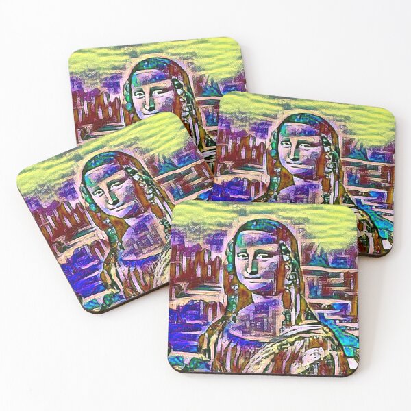 Item preview, "Mona Lisa (42)" an iconic Renaissance painting reimagined. designed and sold by thalasson.