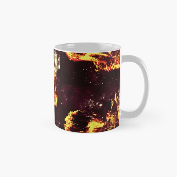 Item preview, triangle and fireball in space designed and sold by CraktmanShop.