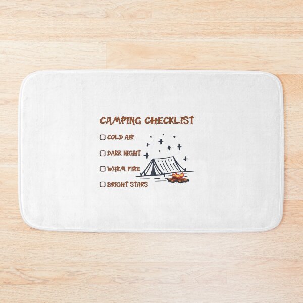 Item preview, Camping checklist Stary Night and  Warm Fire  designed and sold by Add To Cart.