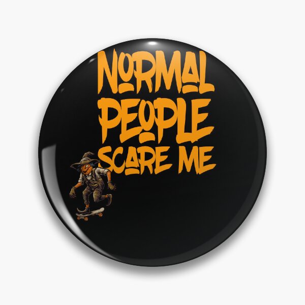 Item preview, Normal People Scare Me Pumpkin Skateboarding designed and sold by Halloweenishere.