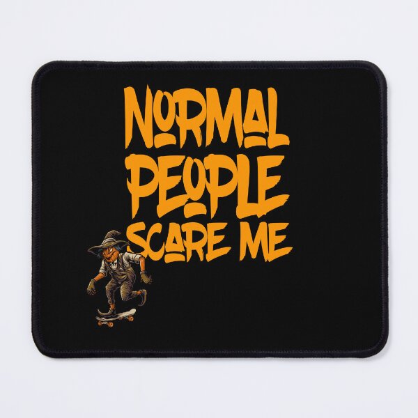 Item preview, Normal People Scare Me Pumpkin Skateboarding designed and sold by Halloweenishere.