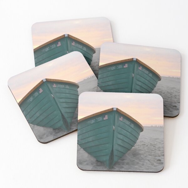 Item preview, Green Life Boat on Beach designed and sold by ScottL.