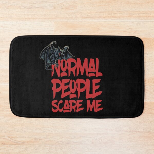 Item preview, La gente normal me asusta murciélago designed and sold by Halloweenishere.