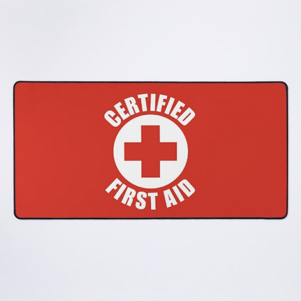 First Aid CPR AED Ttained Patch