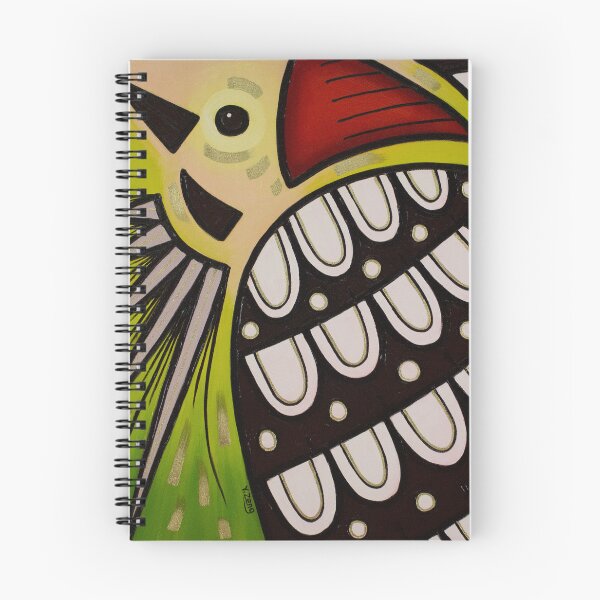 Item preview, Backyard birds Woodpecker abstract oil painting designed and sold by Yue Zeng Art Studio.
