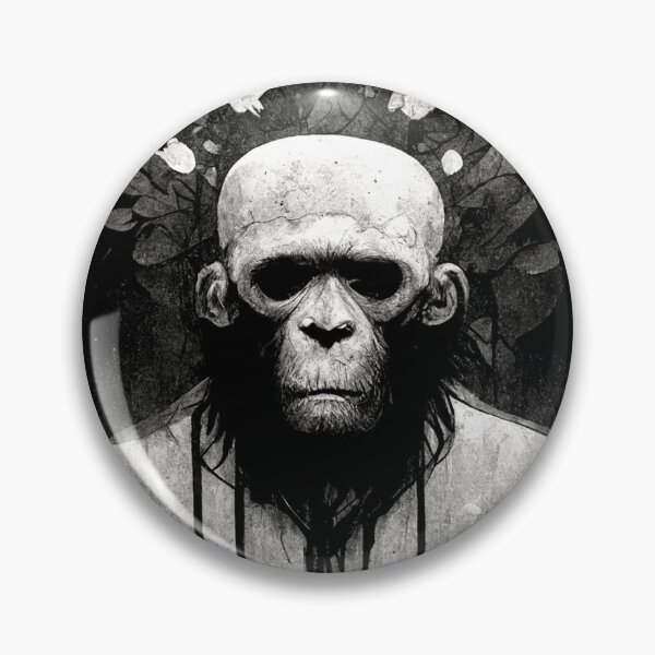 Item preview, Monkey Skull Dark Design designed and sold by edebzine.
