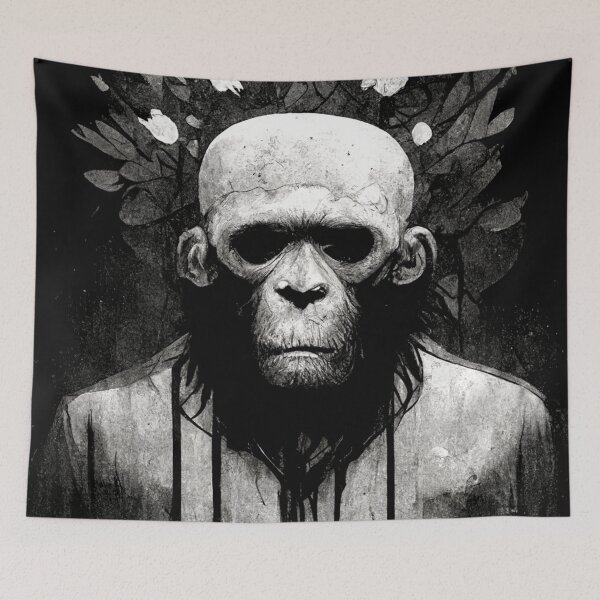 Item preview, Monkey Skull Dark Design designed and sold by edebzine.