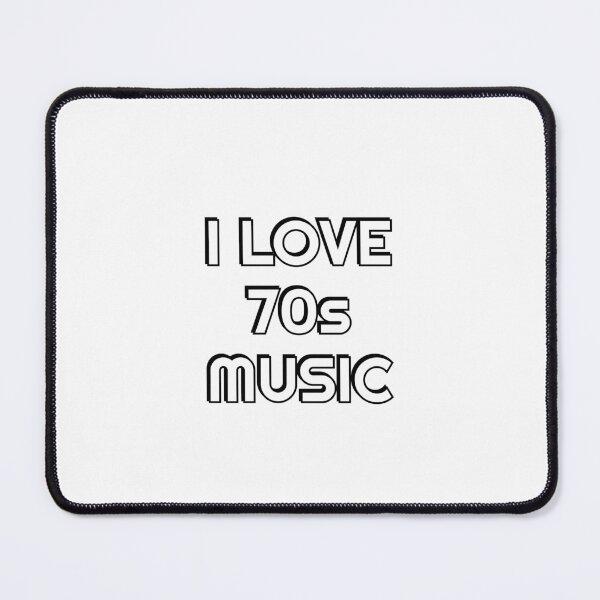 Item preview, I love 70s music - seventies retro nostalgic designed and sold by Inspirationmotivation.