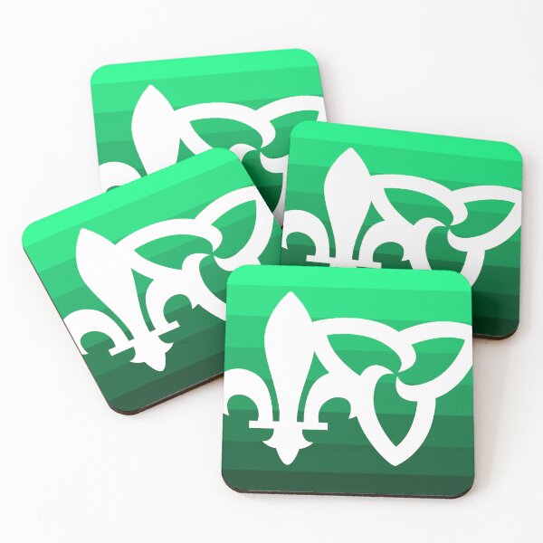Item preview, Franco-Ontarian Abstract Design (on a gradated green background) designed and sold by Lynn Callewaert.