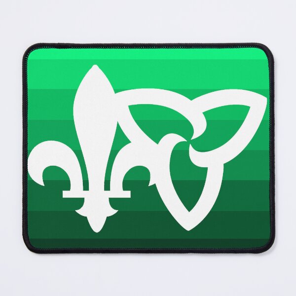 Item preview, Franco-Ontarian Abstract Design (on a gradated green background) designed and sold by Lynn Callewaert.