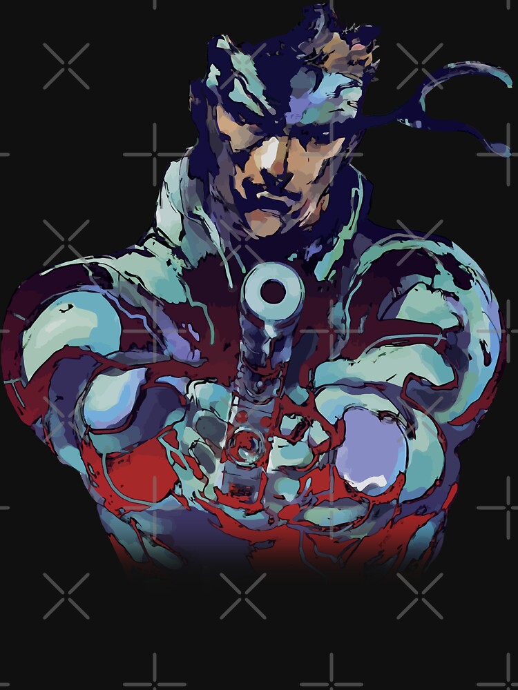 Metal Gear Solid Snake Classic RARE Design 100% Redrawn In Adobe Ilustrator Vector Format. by gamingtee