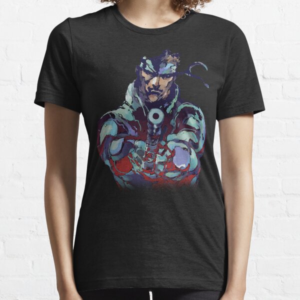 Metal Gear Solid Snake Classic RARE Design 100% Redrawn In Adobe Ilustrator Vector Format. Essential T-Shirt