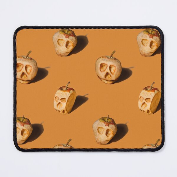 Item preview, Orange Halloween seamless pattern, natural shrunken apple heads designed and sold by PavlovA982.
