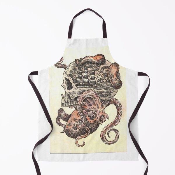 Item preview, Skull, ship, and octopus designed and sold by MarkADArt.