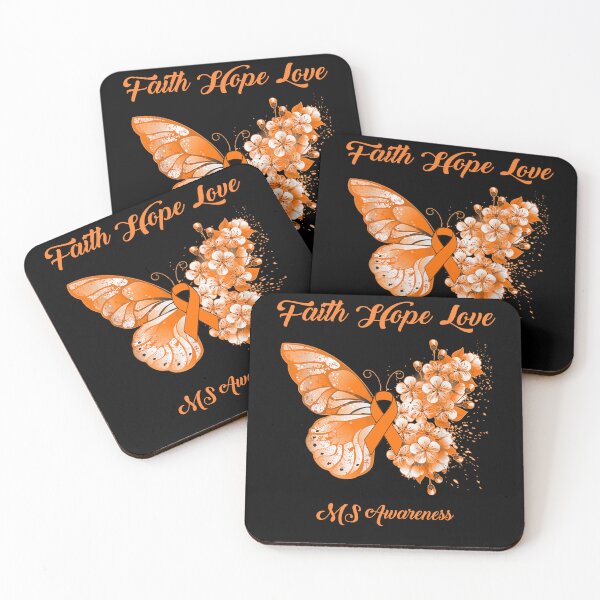 Item preview, Faith Hope Love MS Awareness Butterfly Ribbon Gifts designed and sold by Adropine.