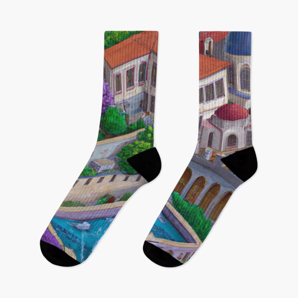 Item preview, Albanian Town Surrounded By A Fountain designed and sold by Zestpond.