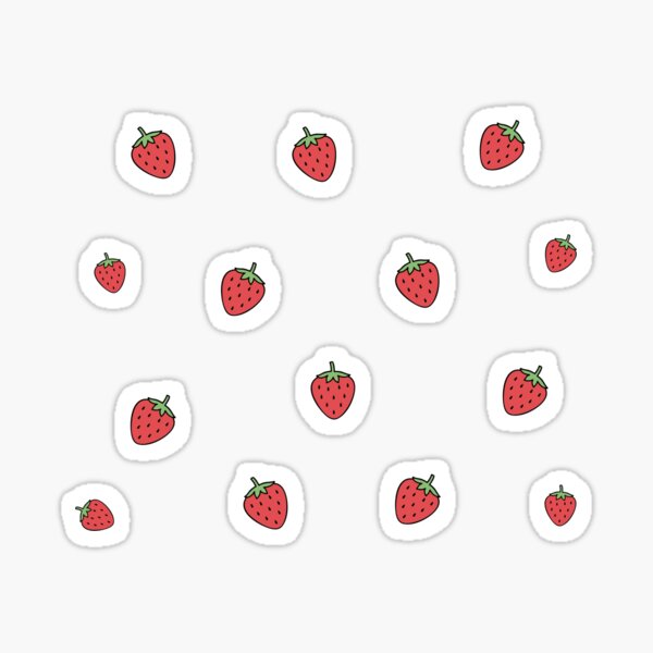 Sticker bonbon Langue fraise - Sticker A moi Etiquette & Autocollant