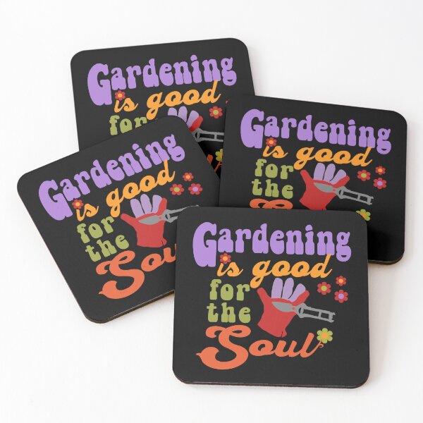 Item preview, Fun Retro Gardening Design - Gardening is good for the Soul designed and sold by jamie Omahen.