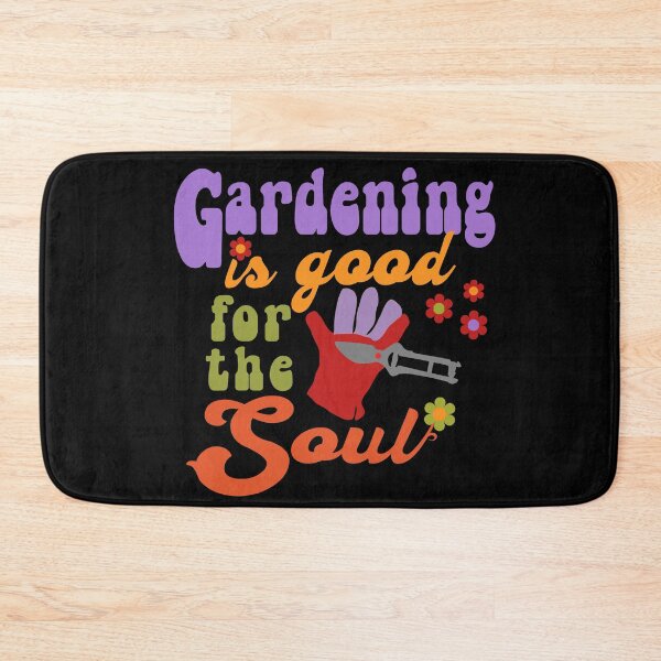 Item preview, Fun Retro Gardening Design - Gardening is good for the Soul designed and sold by jamie Omahen.