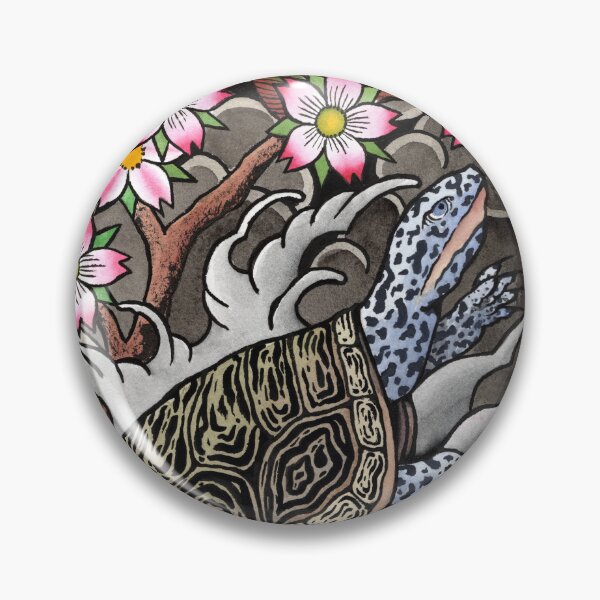 Item preview, diamondback turtle terrapin japanese designed and sold by MarkADArt.