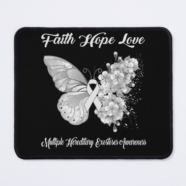 Item preview, Faith Hope Love Multiple Hereditary Exostoses Awareness Butterfly Ribbon Gifts designed and sold by Adropine.