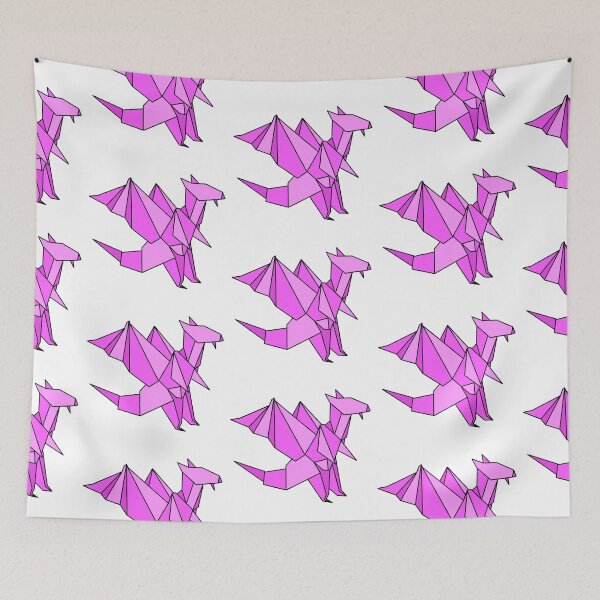 Item preview, Pink origami dragon designed and sold by CalliesArt.