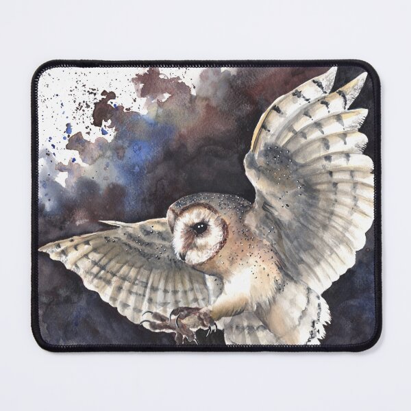 Item preview, Swooping Watercolor Barn Owl designed and sold by MarkADArt.