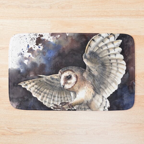 Item preview, Swooping Watercolor Barn Owl designed and sold by MarkADArt.