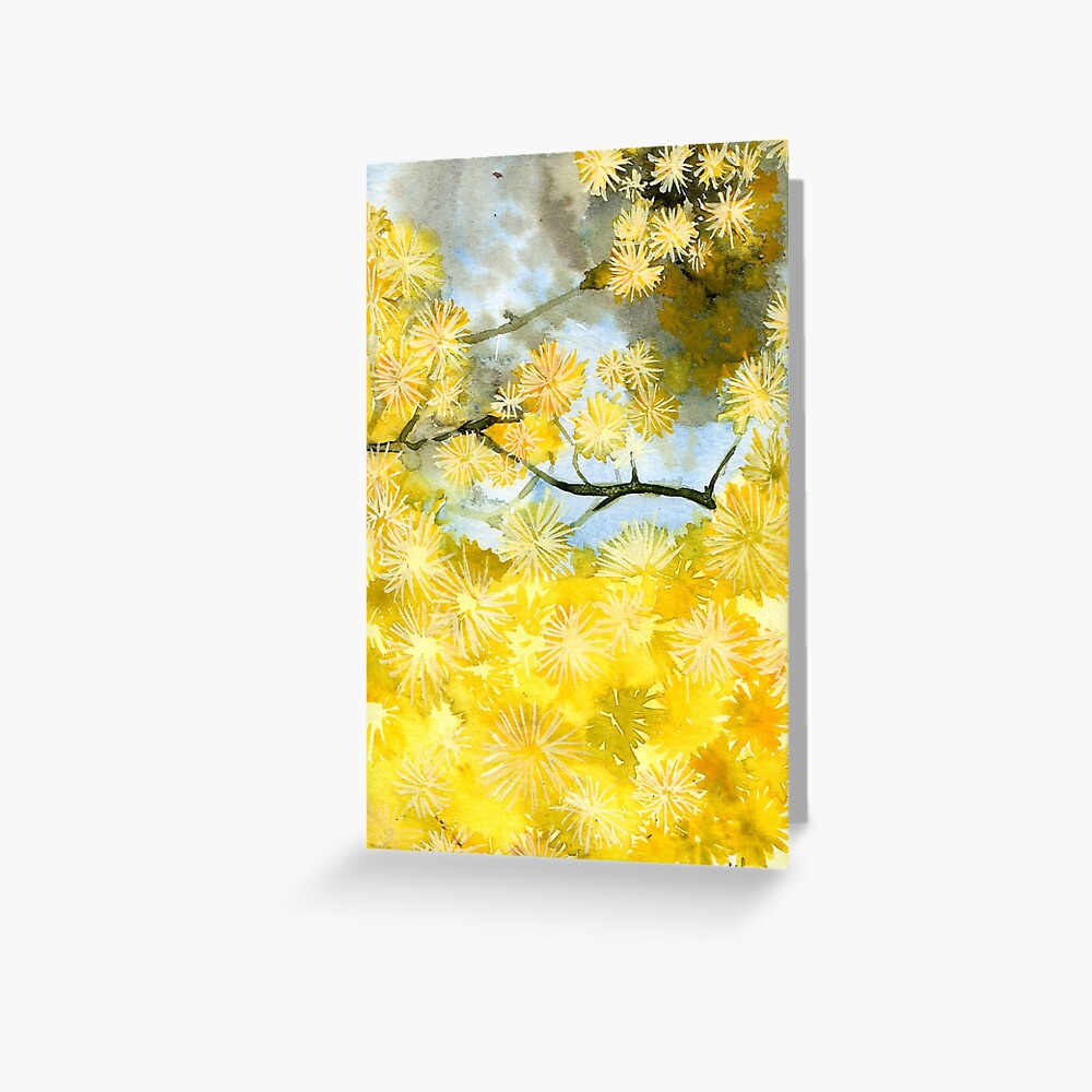 Wattle Greeting Card