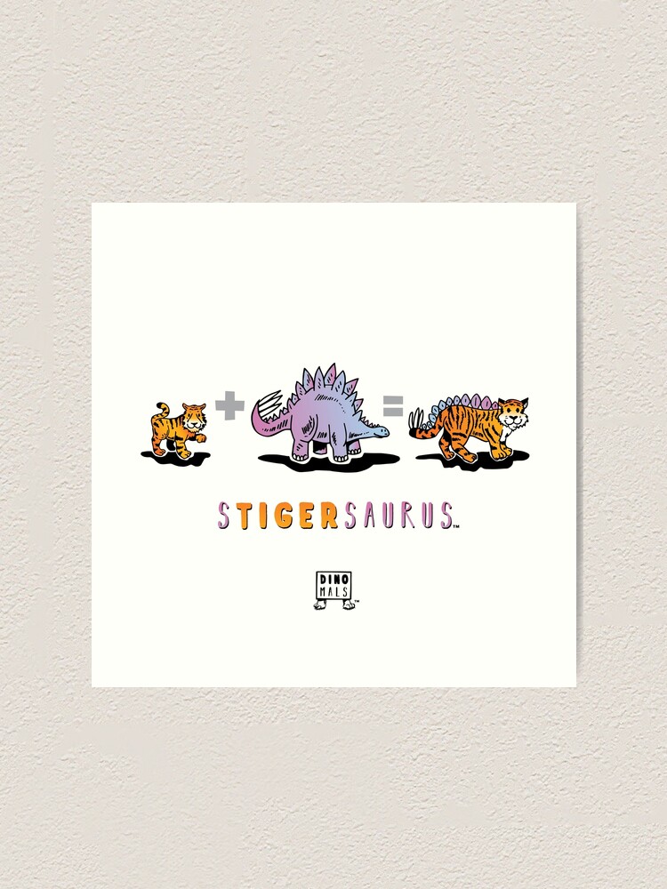 Alternate view of STIGERSAURUS™: Math Art Print