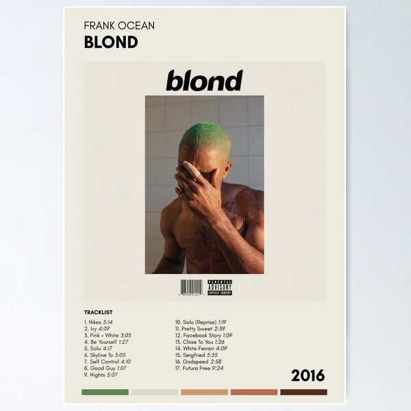 Frank Ocean Blonde Album Cover 7 Layer Stencil Set