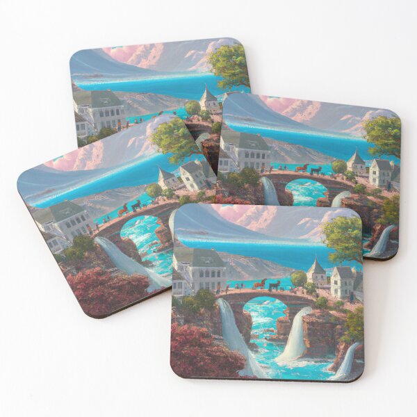 Item preview, Albanian Town Over A Bridge designed and sold by Zestpond.