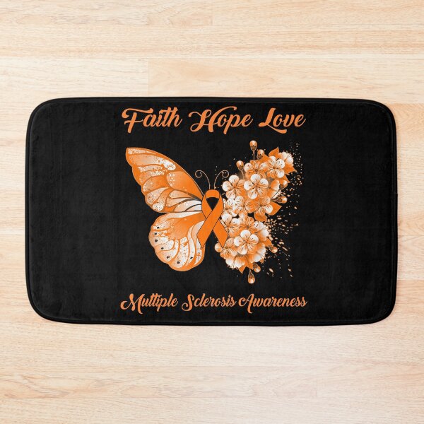 Item preview, Faith Hope Love Multiple Sclerosis Awareness Butterfly Ribbon Gifts designed and sold by Adropine.