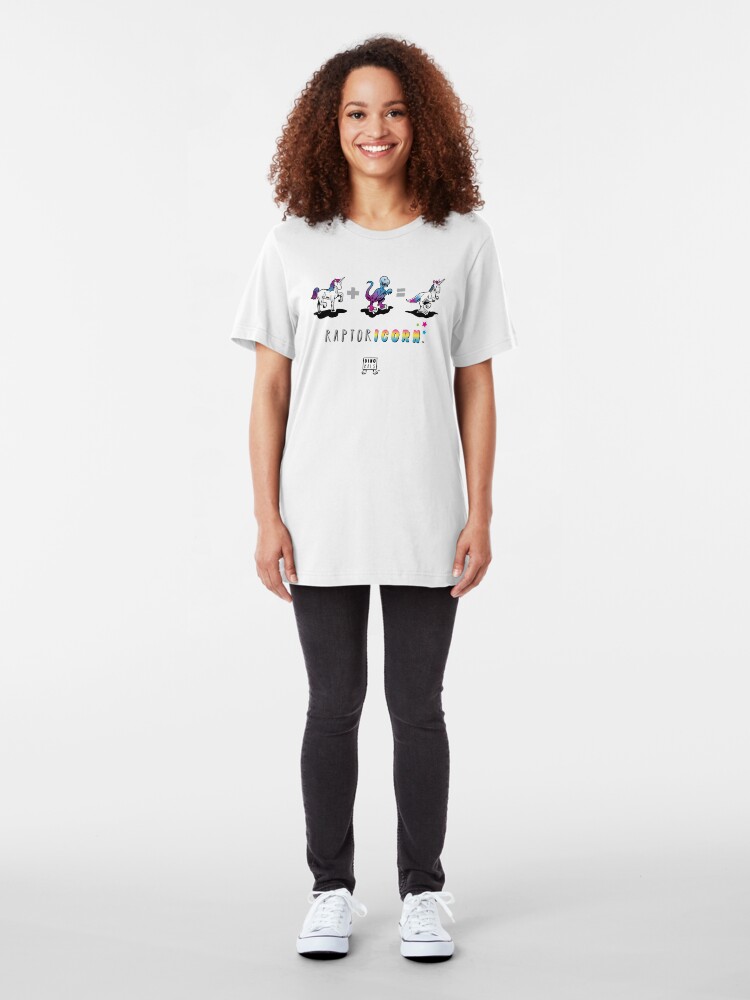 Alternate view of RAPTORICORN™: Math Slim Fit T-Shirt