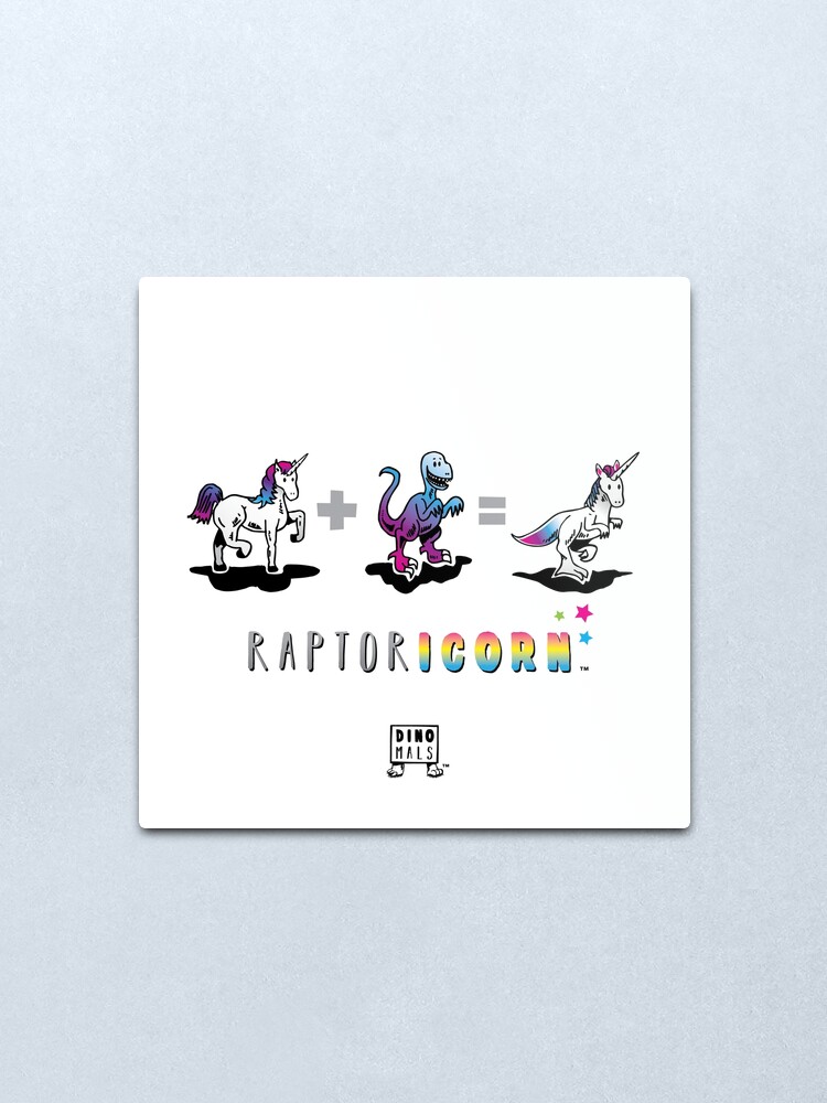 Alternate view of RAPTORICORN™: Math Metal Print