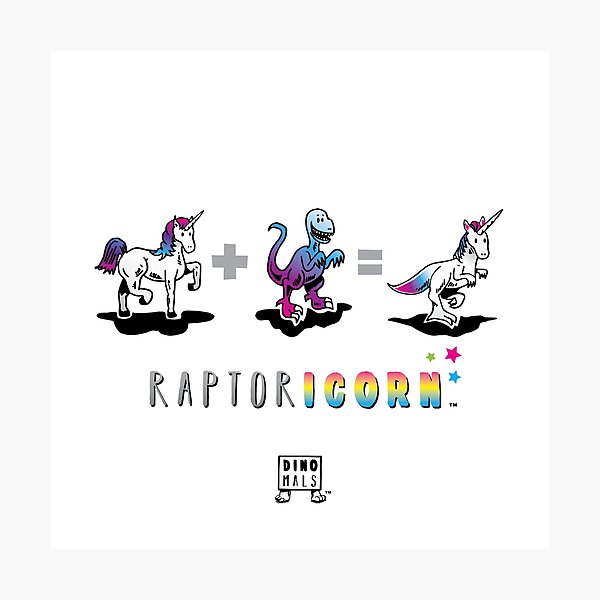 RAPTORICORN™: Math Photographic Print
