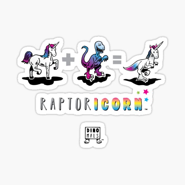 RAPTORICORN™: Math Sticker
