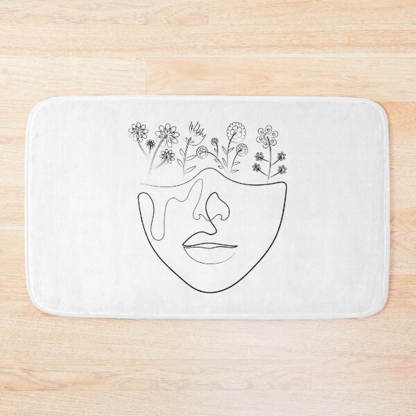 Item preview, Flowers Face designed and sold by One-Line-Artist.