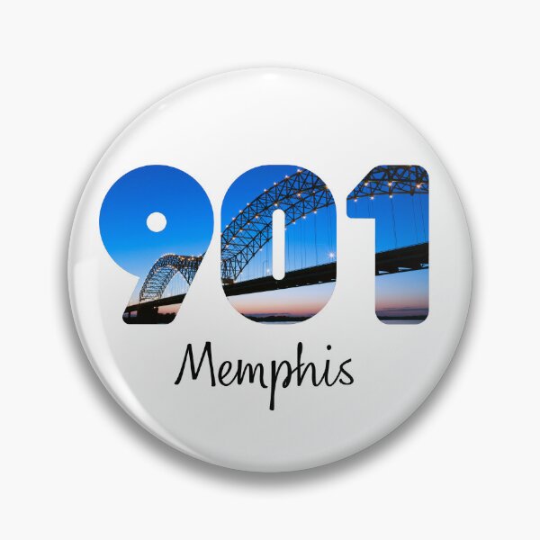 Item preview, 901 Memphis Tennessee Area Code & Historic Bridge designed and sold by appareltolove.