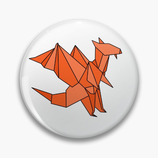 Item preview, Orange origami dragon designed and sold by CalliesArt.