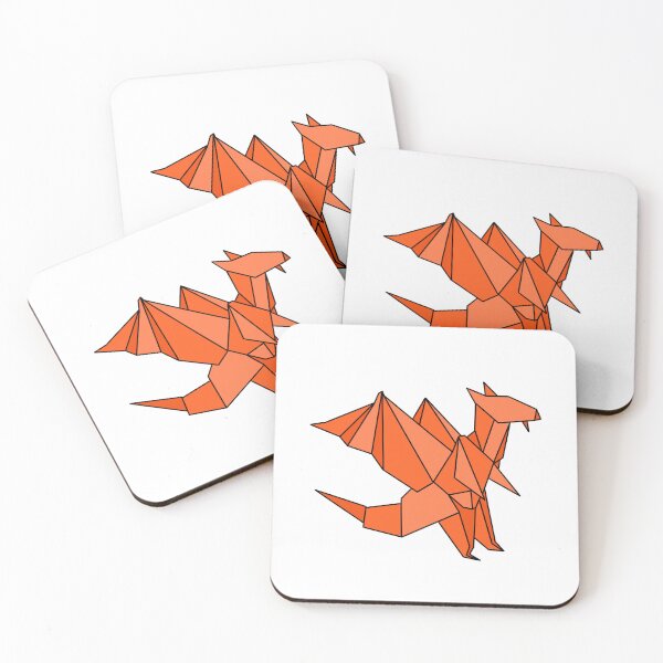 Item preview, Orange origami dragon designed and sold by CalliesArt.