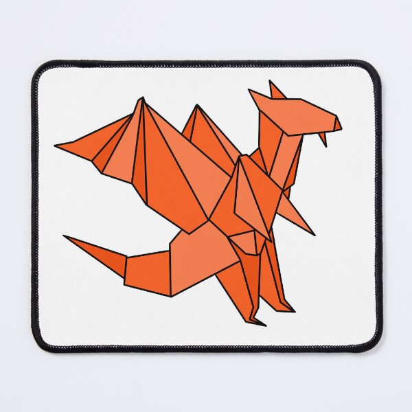 Item preview, Orange origami dragon designed and sold by CalliesArt.