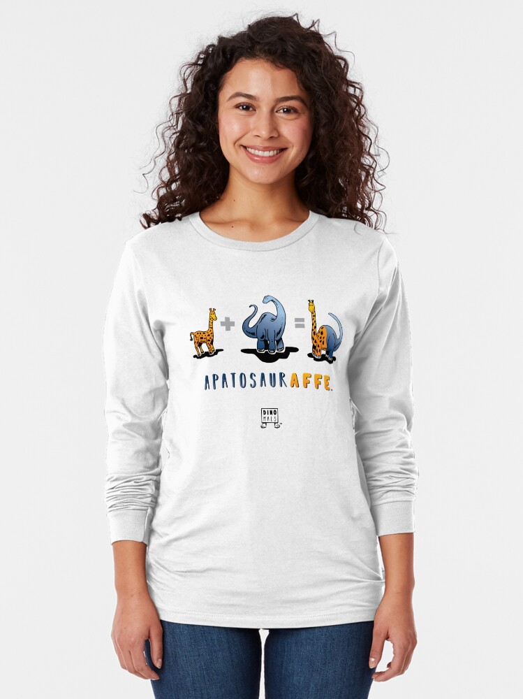 Alternate view of APATOSAURAFFE™: MATH Long Sleeve T-Shirt